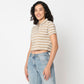 Striped Polo Neck Betty T-Shirt