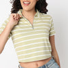 Striped Polo Neck Betty T-Shirt