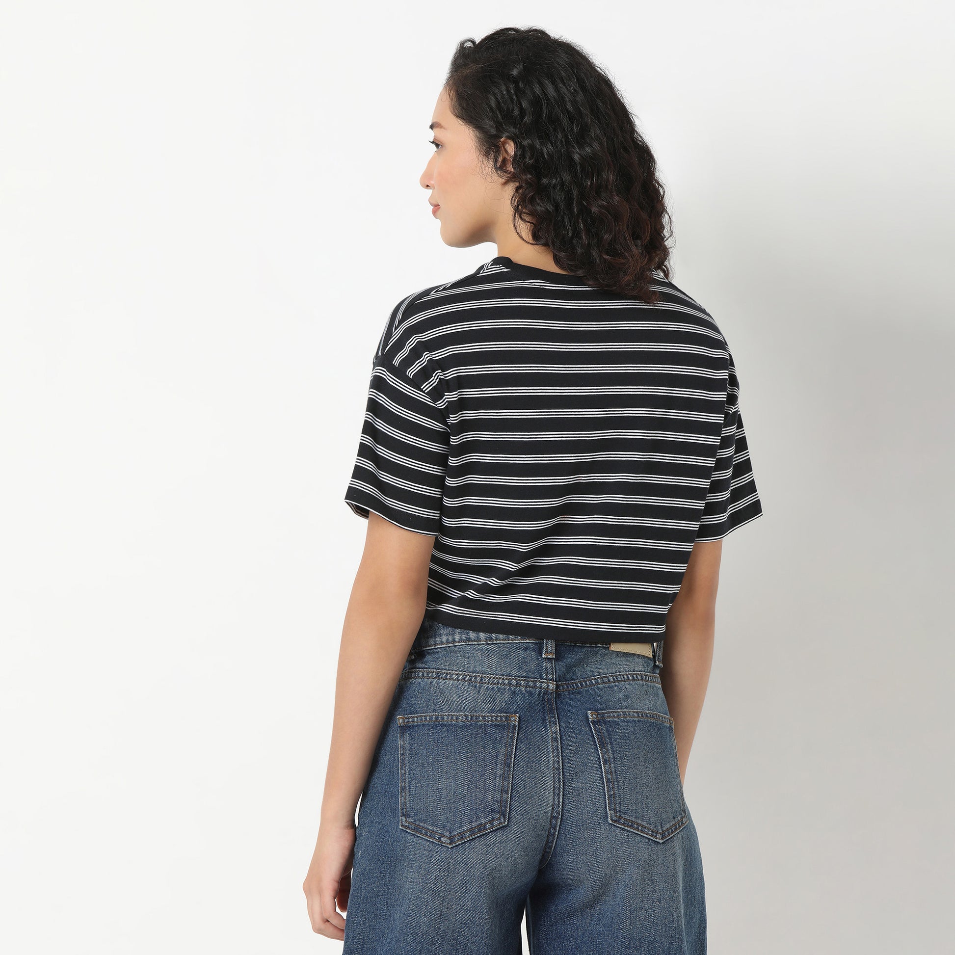 Betty Essential T-Shirt with Black and White Stripes