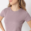 Buy Women Regular Fit Solid Short Sleeve T-Shirt  - Style Union