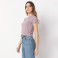 Buy Women Regular Fit Solid Short Sleeve T-Shirt  - Style Union