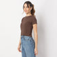 Buy Women Regular Fit Solid Short Sleeve T-Shirt  - Style Union