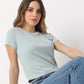 Buy Women Regular Fit Solid Short Sleeve T-Shirt  - Style Union