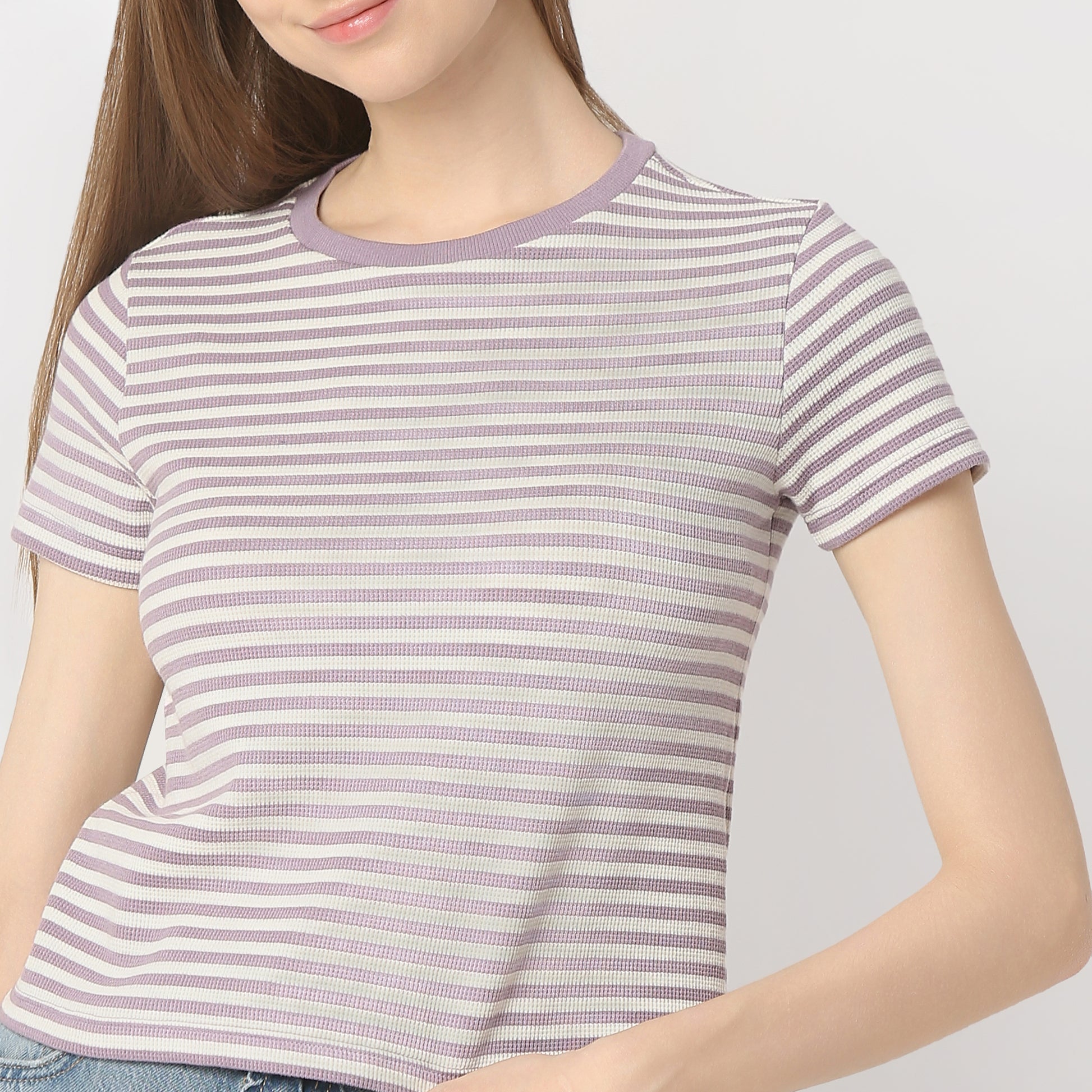 Regular Fit Striped Regular Length T-Shirt