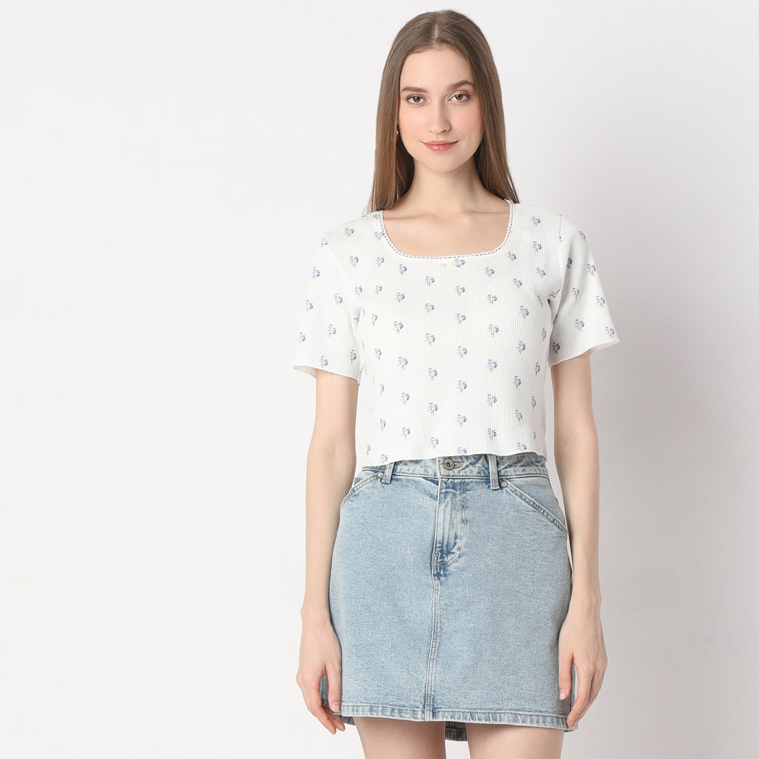 Slim Fit Printed Regular Length T-Shirt