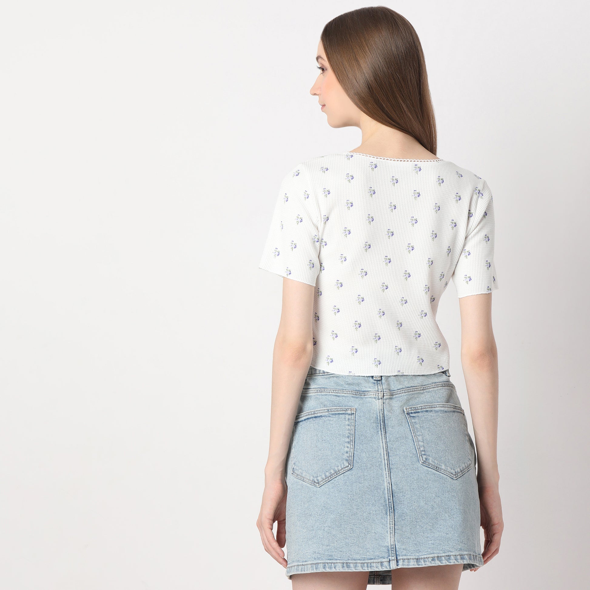 Slim Fit Printed Regular Length T-Shirt