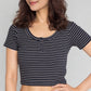 Striped Betty Cropped T-Shirt
