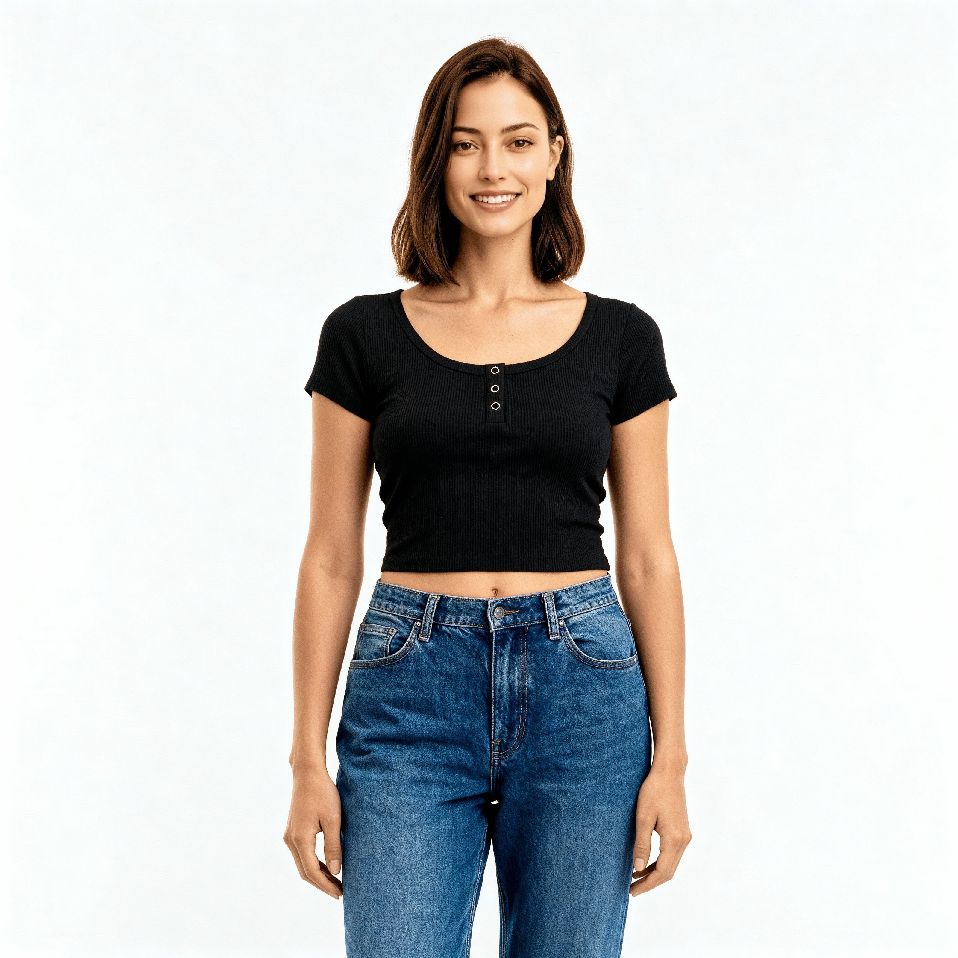 Slim Fit Cropped T-Shirt