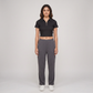 Cropped Slim Fit Polo T-Shirt