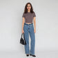 Polo Neck Cropped T-Shirt