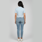 Polo Neck Cropped T-Shirt