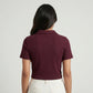 Polo Neck Cropped T-Shirt