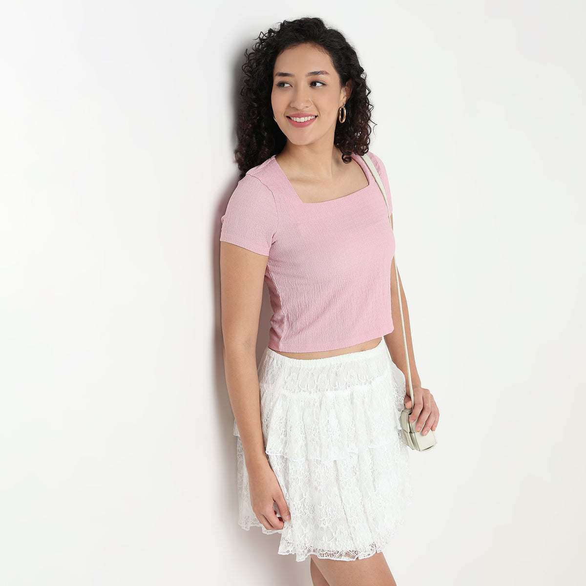 Buy Women Slim Fit Structured Short Sleeve T-Shirt  - Style Union