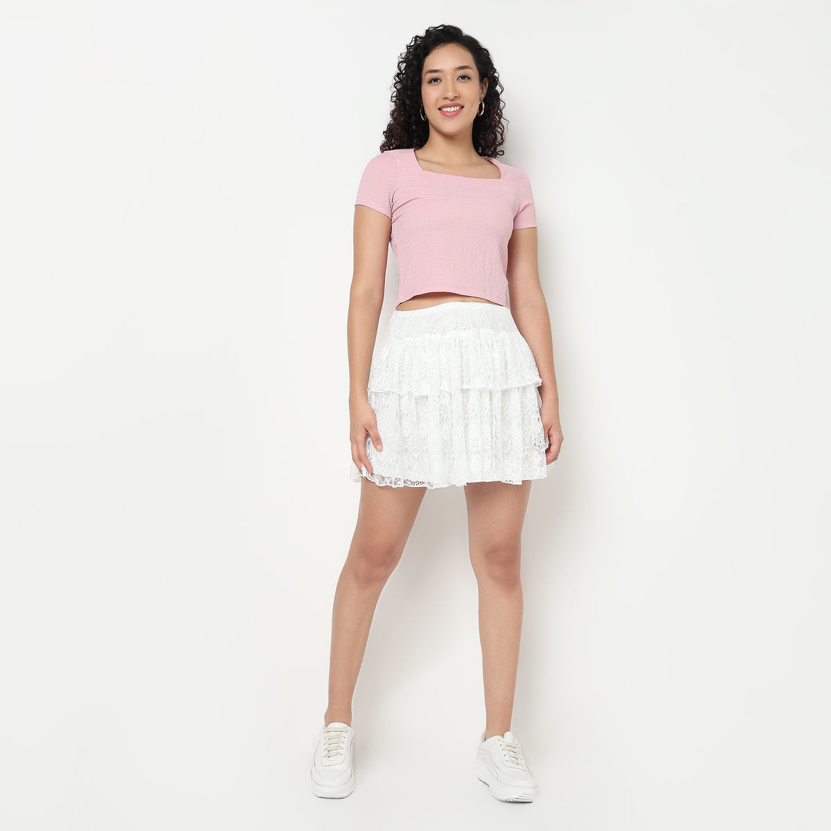 Buy Women Slim Fit Structured Short Sleeve T-Shirt  - Style Union