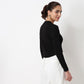 Polo Neck Crop T-Shirt