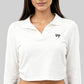 Polo Neck Crop T-Shirt