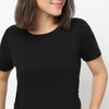 Cropped Side Ruched T-Shirt