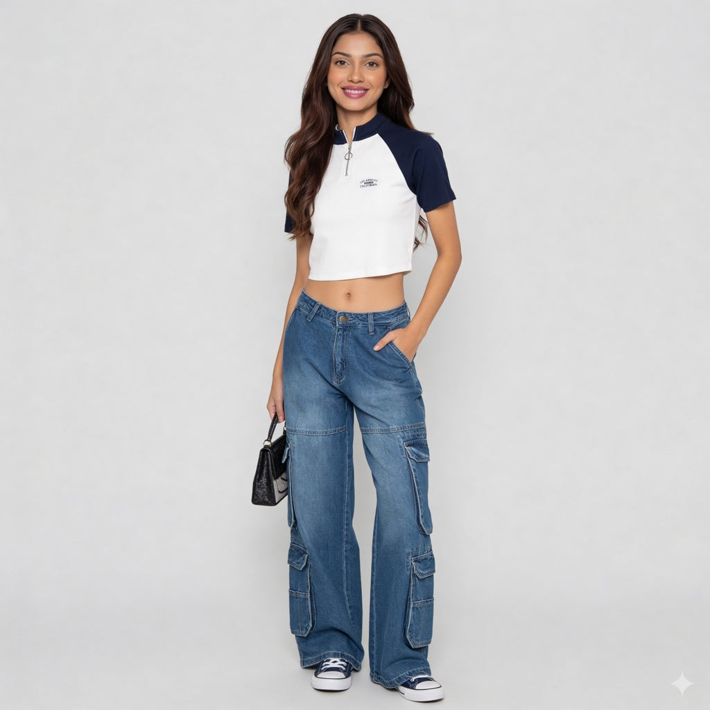 Mock Turtle Neck Slim Fit T-Shirt