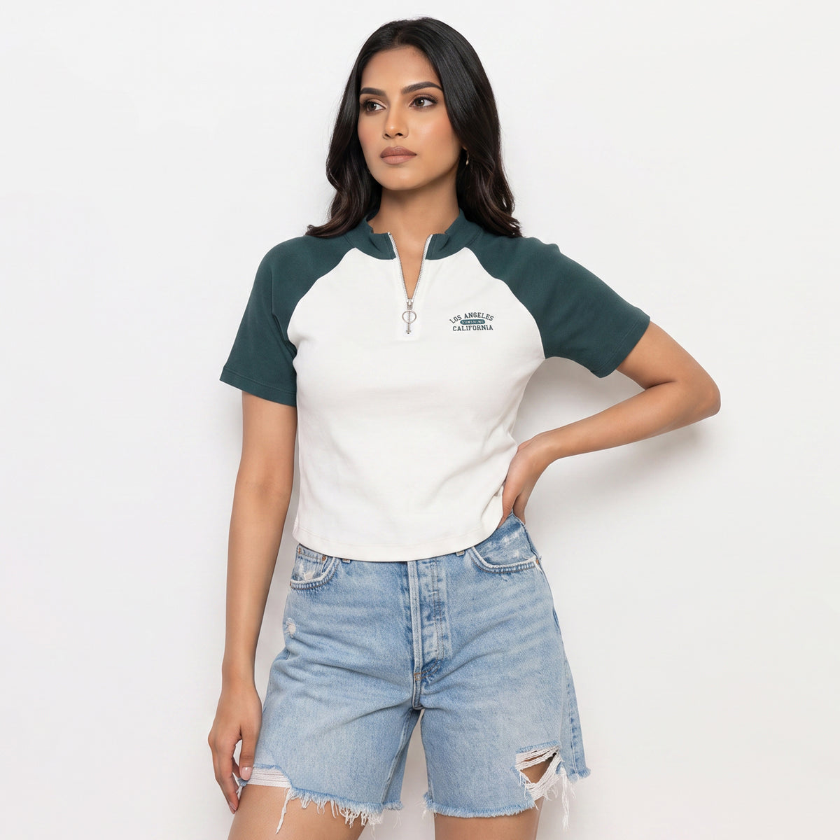 Mock Turtle Neck Slim Fit T-Shirt