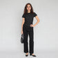 Polyester Spandex Solid Short Sleeve T-Shirt