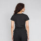 T-Shirt with Ruching and Drawstrings