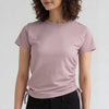 Polyester Spandex Solid Short Sleeve T-Shirt