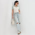 Solid Slim Fit Crop T-Shirt