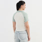 Solid Slim Fit Crop T-Shirt