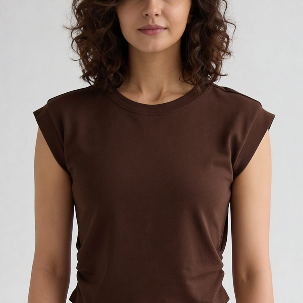 Solid Crew Neck T-Shirt