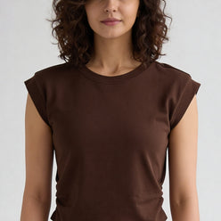 Solid Crew Neck T-Shirt