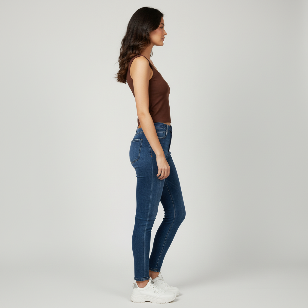 Knitted Solid Slim Fit T-Shirt