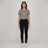 Striped Slim Fit Cropped T-Shirt