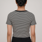 Striped Slim Fit Cropped T-Shirt