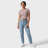 Striped Slim Fit Crop T-Shirt