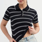 Striped Slim Fit Crop T-Shirt