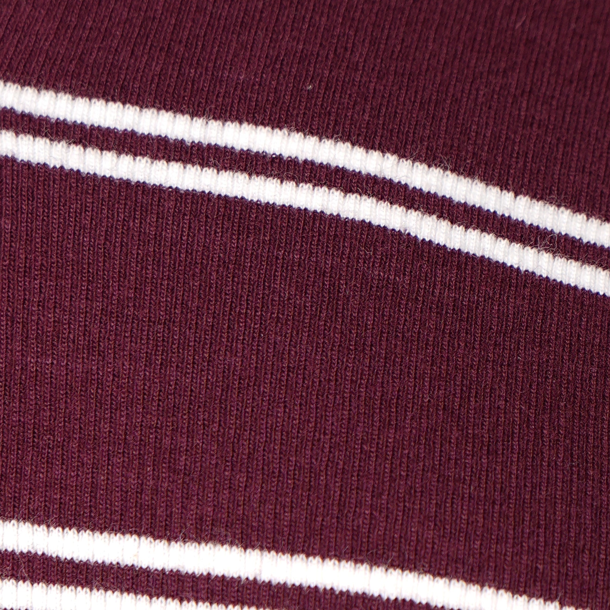Striped Slim Fit Crop Polo T-Shirt