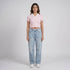Knitted Crop Polo T-Shirt