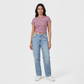 Striped Slim Fit Cropped T-Shirt