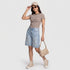Striped Cropped T-Shirt