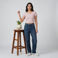 Striped Slim Fit Crop T-Shirt