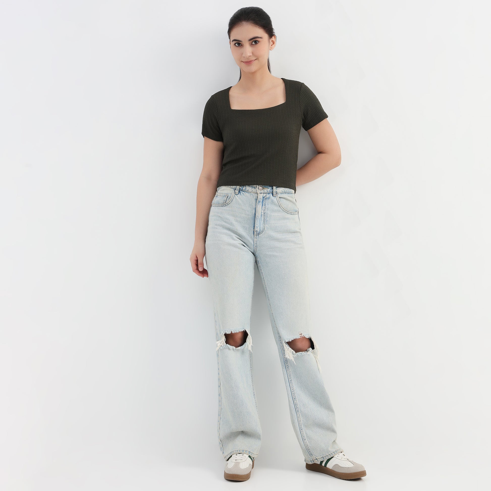 Slim Fit Crop T-Shirt