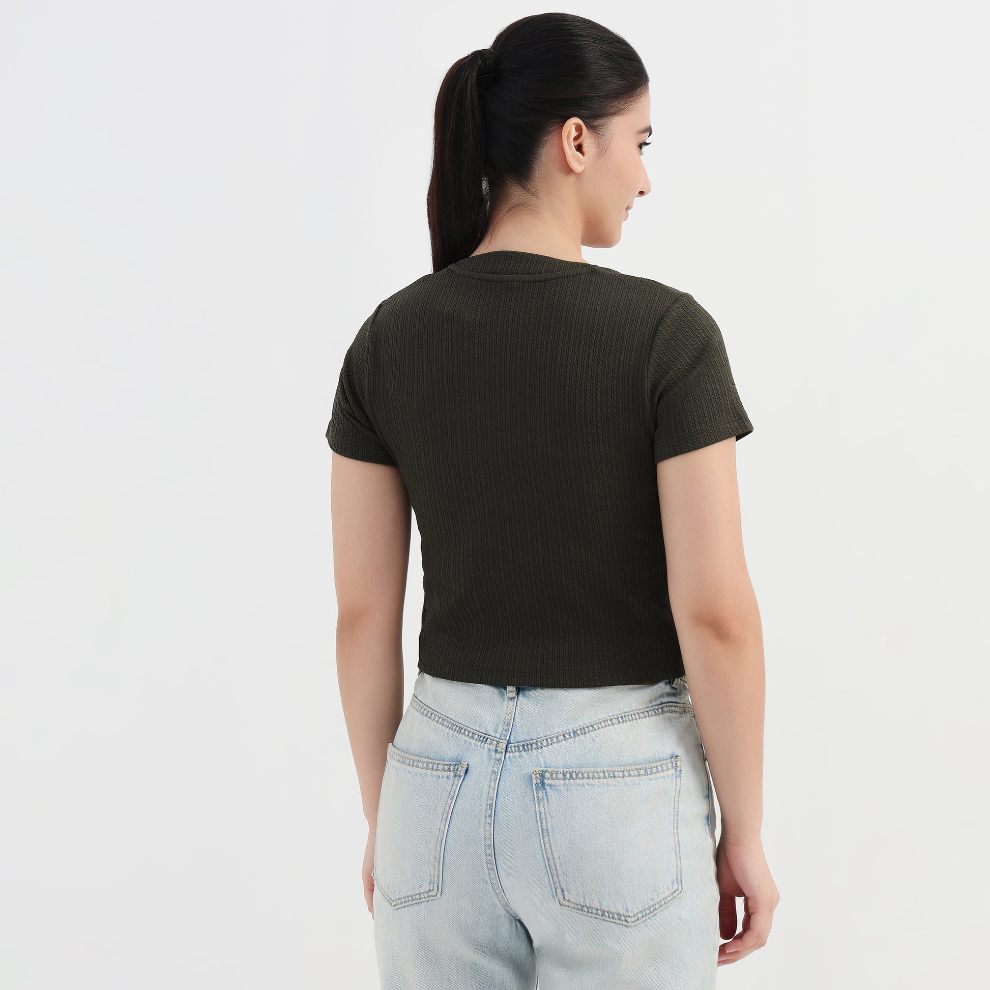Slim Fit Crop T-Shirt