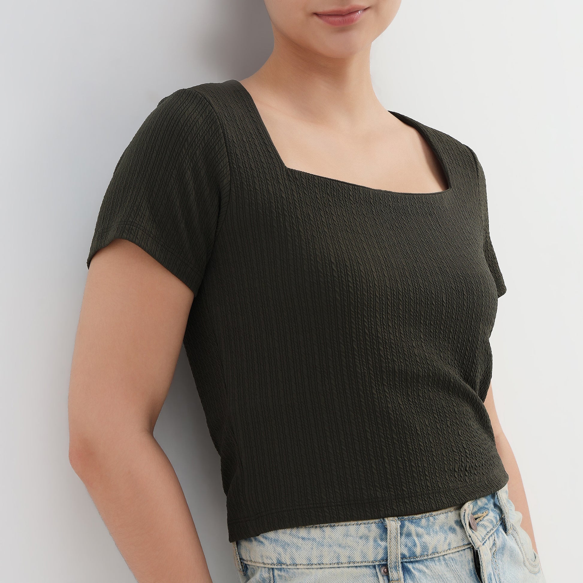 Slim Fit Crop T-Shirt