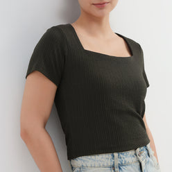 Slim Fit Crop T-Shirt