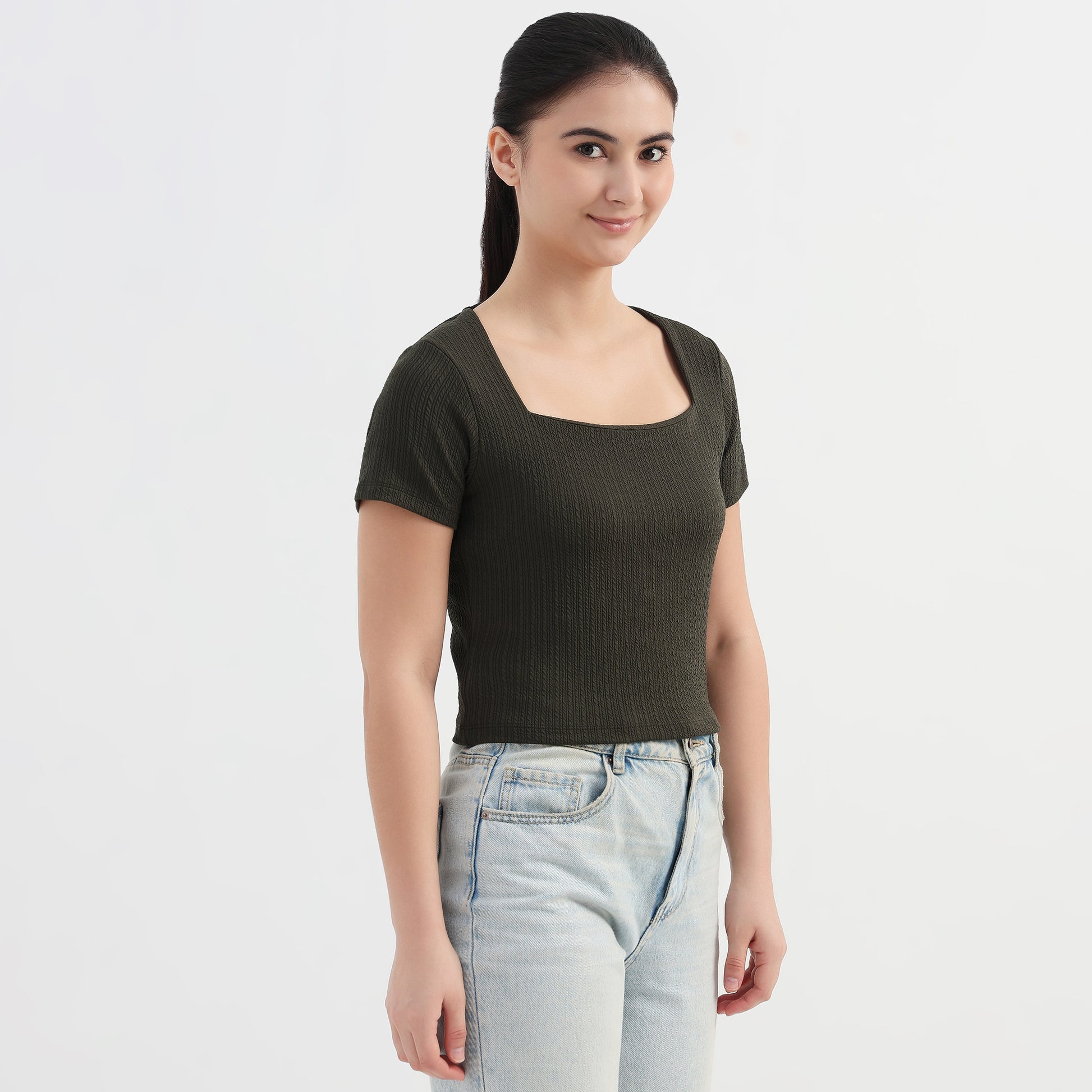 Slim Fit Crop T-Shirt