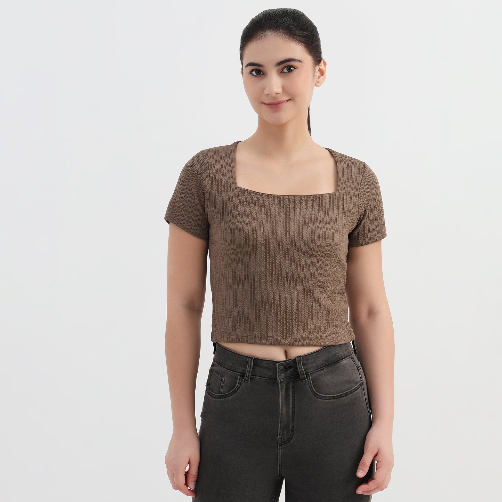 Slim Fit Crop T-Shirt