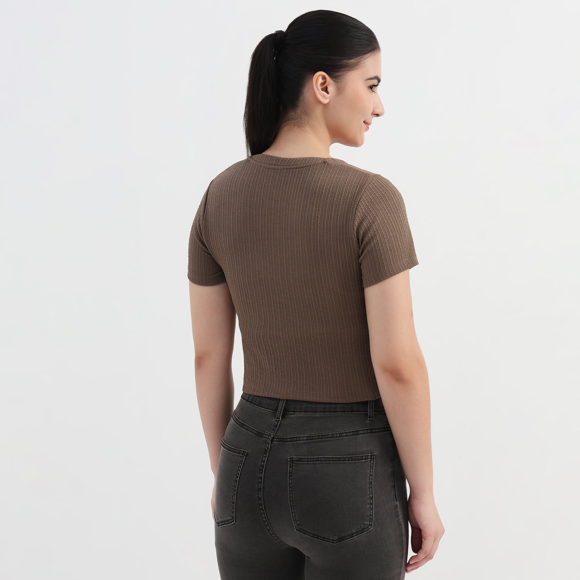 Slim Fit Crop T-Shirt