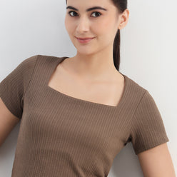 Slim Fit Crop T-Shirt