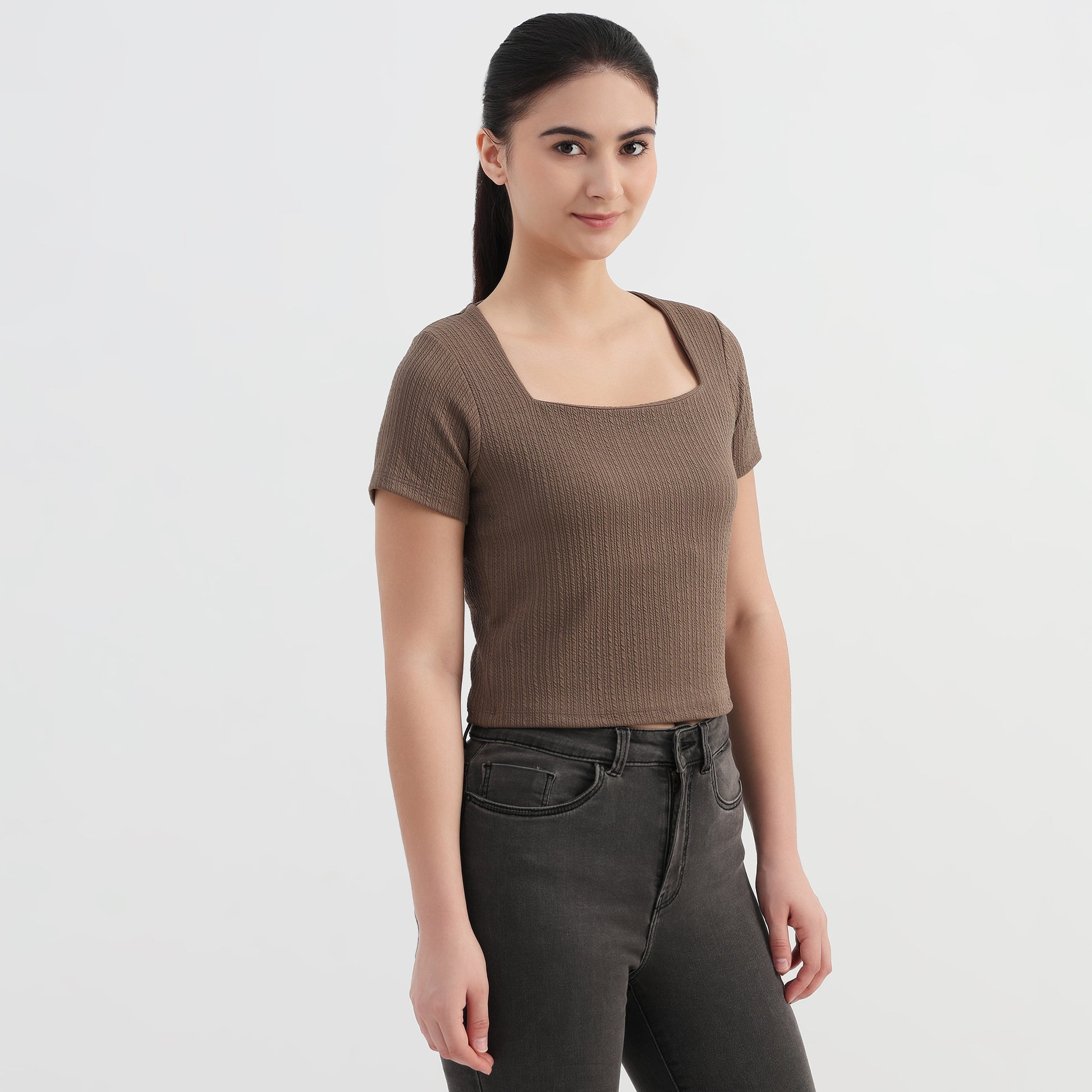 Slim Fit Crop T-Shirt