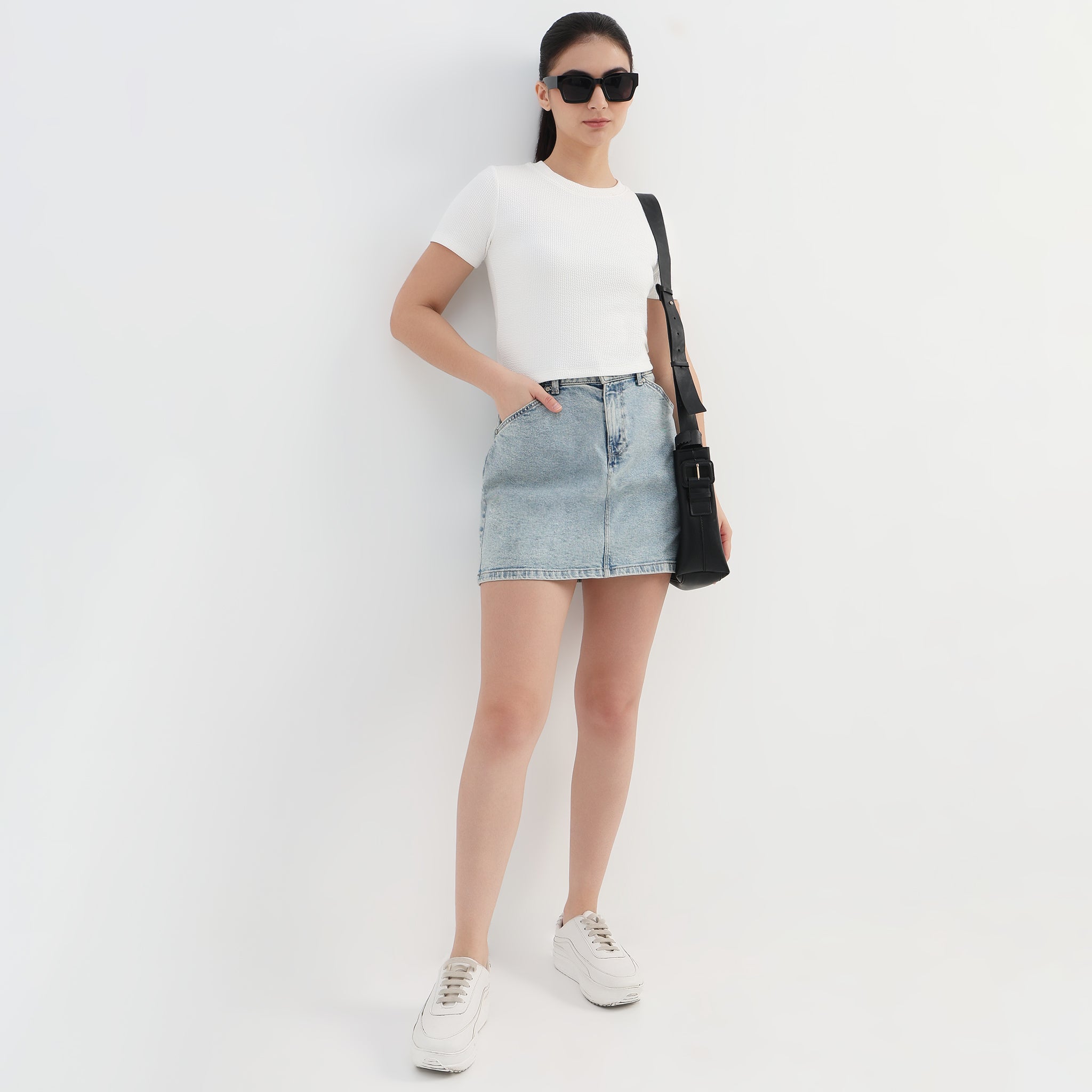 Slim Fit Crop T-Shirt